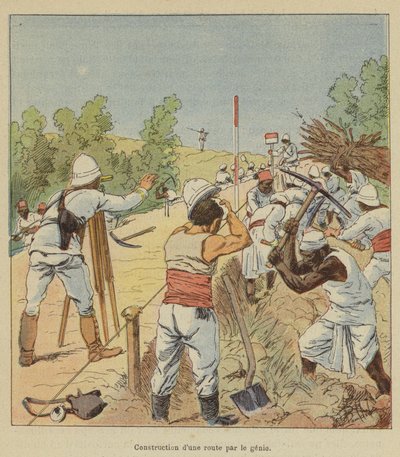 Tien rakentaminen insinöörin toimesta tekijältä after Louis Charles Bombled