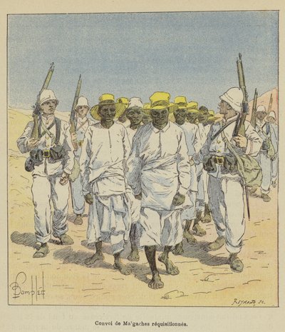 Madagaskarin saattue vaaditaan tekijältä after Louis Charles Bombled