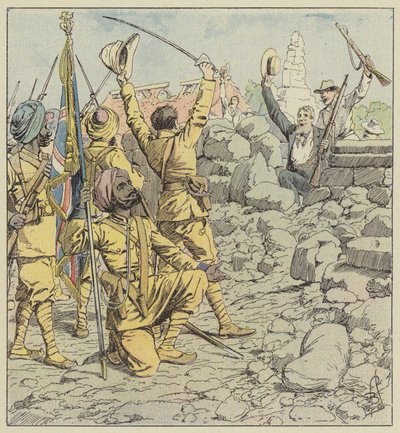 Lähetystöjen luovutus, sikhien maahantulo tekijältä after Louis Charles Bombled