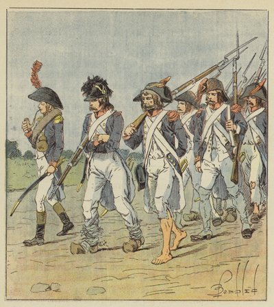 Denument de larmee dItalie tekijältä after Louis Charles Bombled