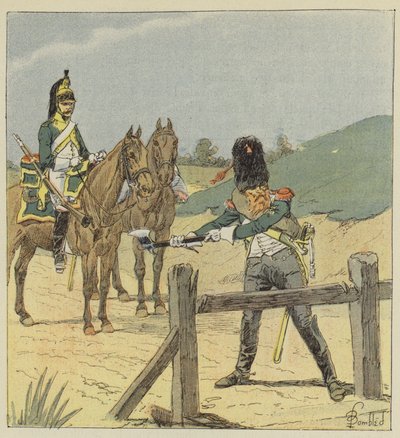Lohikäärme ja lohikäärme sapööri tekijältä after Louis Charles Bombled