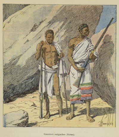 Madagaskarin soturit, Baras tekijältä after Louis Charles Bombled