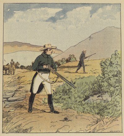 Keisari metsästää peltopyytä tekijältä after Louis Charles Bombled
