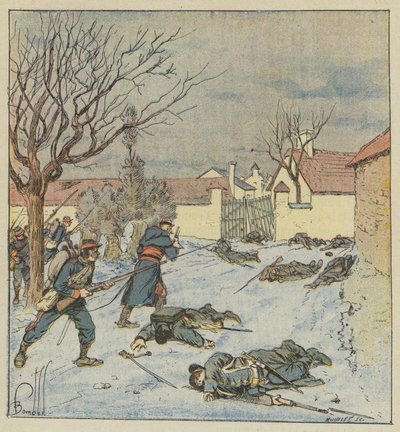 Peytavinin divisioona hyökkäsi Poupryn kimppuun tekijältä after Louis Charles Bombled