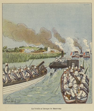 Laivue hyökkäsi Marovoayn kimppuun tekijältä after Louis Charles Bombled