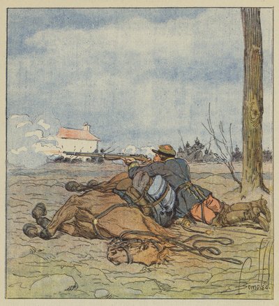 Eversti Girardin kuolema tekijältä after Louis Charles Bombled