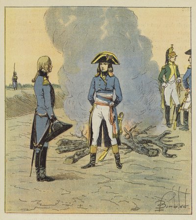 Nuori kenraali, joka näki hänet insinöörinä, antoi hänelle toimeksiannon ammattiin liittyen. tekijältä after Louis Charles Bombled