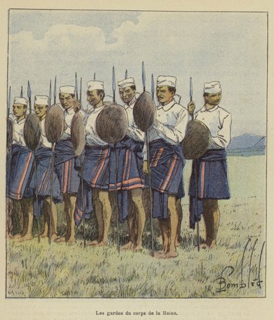 Kuningattaren henkivartijat tekijältä after Louis Charles Bombled