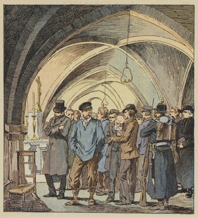 Panttivangit Beaune-la-Rolanden kryptassa tekijältä after Louis Charles Bombled