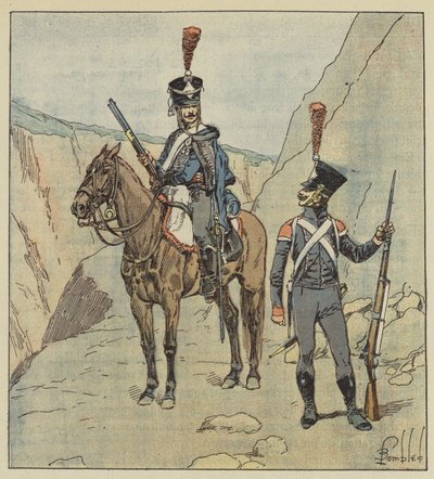 Turkkilaisia ​​rajaavilla maakunnilla oli kroatialaisia ​​rykmenttejä tekijältä after Louis Charles Bombled