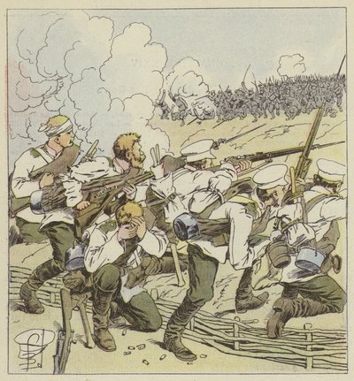 Siperialaiset taistelijat Vafangoussa tekijältä after Louis Charles Bombled