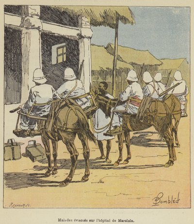Potilaat evakuoitiin Marololon sairaalaan tekijältä after Louis Charles Bombled