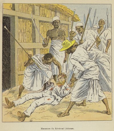 Pastori Johnsonin verilöyly tekijältä after Louis Charles Bombled