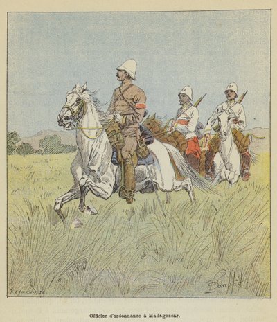 Virkailija Madagaskarilla tekijältä after Louis Charles Bombled
