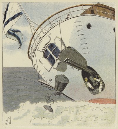Vedenalaisten miinojen laskeminen tekijältä after Louis Charles Bombled