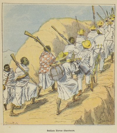 Hovas karkureiden sotilaat tekijältä after Louis Charles Bombled
