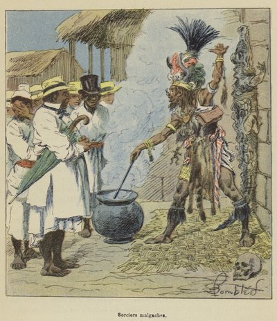 Madagaskarin velhot tekijältä after Louis Charles Bombled