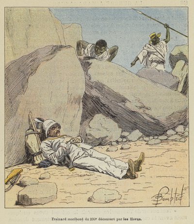 Hovajen löytämä 200. kuoleva vaeltaja tekijältä after Louis Charles Bombled