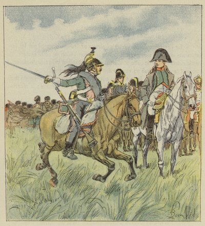 Lohikäärme varoittaa keisaria yhden kenraalinsa pettämisestä tekijältä after Louis Charles Bombled
