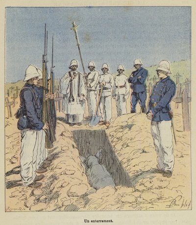 Hautaus tekijältä after Louis Charles Bombled