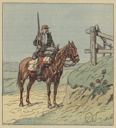 6. husaariristeilijä tekijältä after Louis Charles Bombled