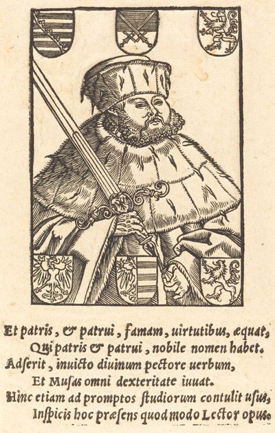 John Frederic Magnanimous, vaalivaatteissa [vasemmalla] tekijältä after Lucas Cranach the Younger