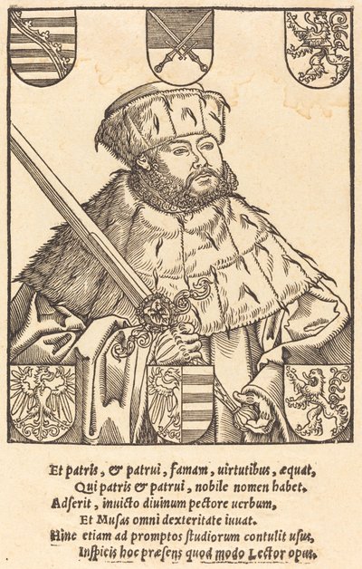 John Frederic Magnanimous, vaalivaatteissa [oikealla] tekijältä after Lucas Cranach the Younger