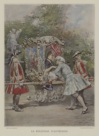 La Politesse dAutrefois tekijältä after Ludovico Marchetti