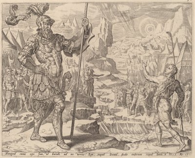 Daavid tapaa Goljatin tekijältä after Maerten van Heemskerck