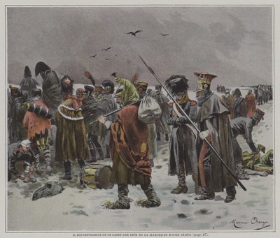 On mahdotonta saada käsitystä armeijamme edistymisestä tekijältä after Maurice Henri Orange