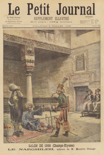 Le Narghileh (vesipiippu) tekijältä after Maurice Henri Orange