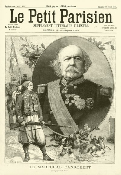 Marsalkka Canrobert, ranskalainen sotilas tekijältä after Nadar