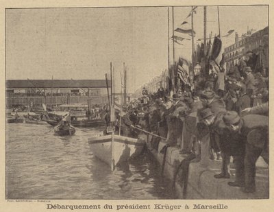 Transvaalin presidentti Kruger saapuu Marseilleen tekijältä after Nadar