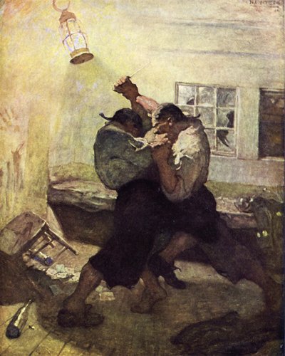 Kuvitus Treasure Islandille tekijältä after Newell Convers Wyeth