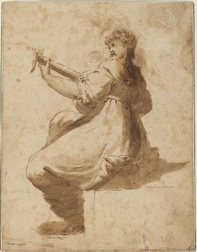 Luutun soittaja tekijältä after Orazio Gentileschi