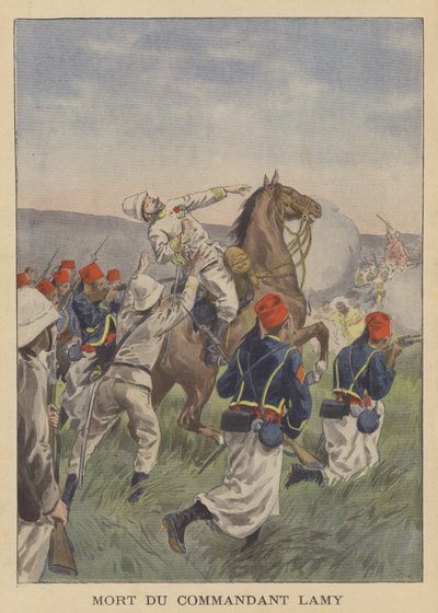 Majuri Lamy kuoli Kousserin taistelussa tekijältä after Oswaldo Tofani