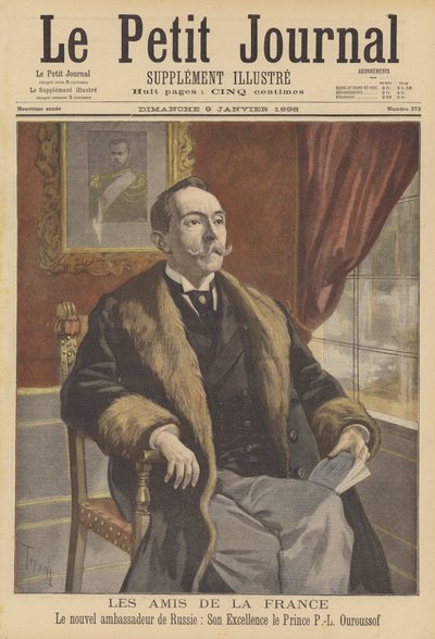 Lev Pavlovich Urusov, Venäjän uusi Ranskan-suurlähettiläs tekijältä after Oswaldo Tofani