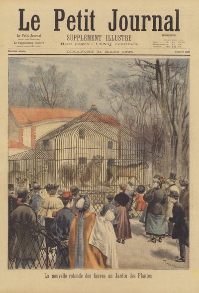 Uusi villieläinaita Jardin des Plantesissa tekijältä after Oswaldo Tofani