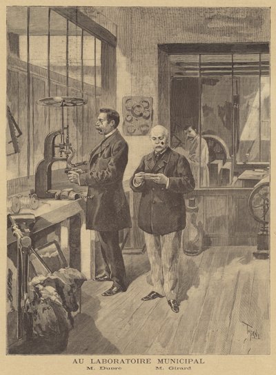 Tutkijat analysoivat anarkistien pommeja Pariisin kunnallisessa laboratoriossa. tekijältä after Oswaldo Tofani