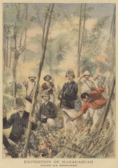 Ranskan retkikunta Madagaskarille tekijältä after Oswaldo Tofani