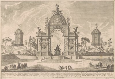 Chinean Seconda Macchina 1756: Ceresin temppeli tekijältä after Paolo Posi Giuseppe Pozzi