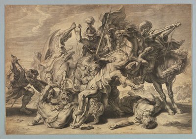 Suuri leijonametsästys tekijältä after Peter Paul Rubens