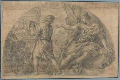 Masinissa i Sophonisbafinnish tekijältä after Pietro da Cortona