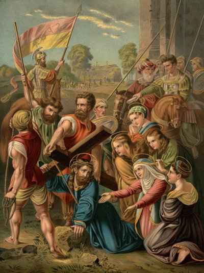 Ristin kantaminen tekijältä after Raphael