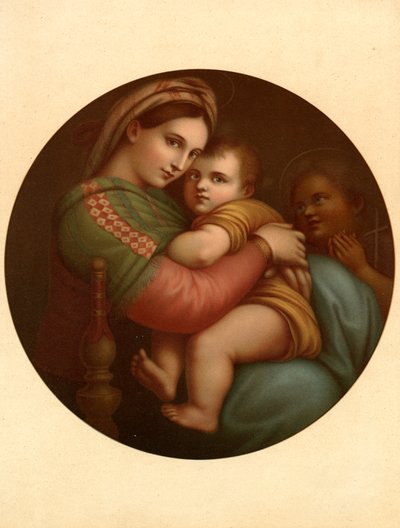 Our Lady of the Chair tekijältä after Raphael