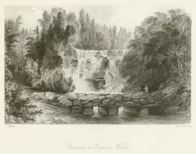 Kaskadi Virginia Waterissa tekijältä after Thomas Allom