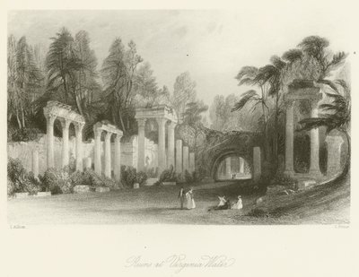 Rauniot Virginia Waterissa tekijältä after Thomas Allom