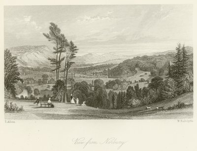 Näkymä Norburysta tekijältä after Thomas Allom