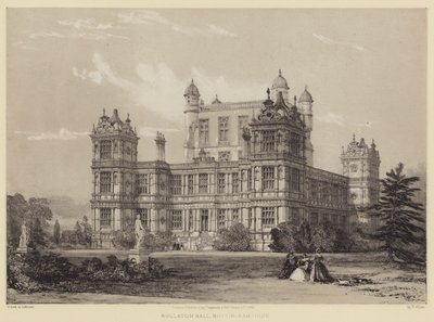 Wollaton Hall, Nottinghamshire tekijältä after Thomas Allom