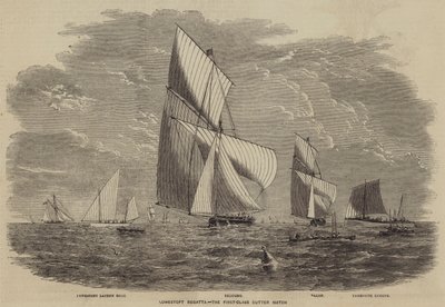 Lowestoft Regatta, ensimmäisen luokan leikkurimatch tekijältä after Thomas Harrington Wilson